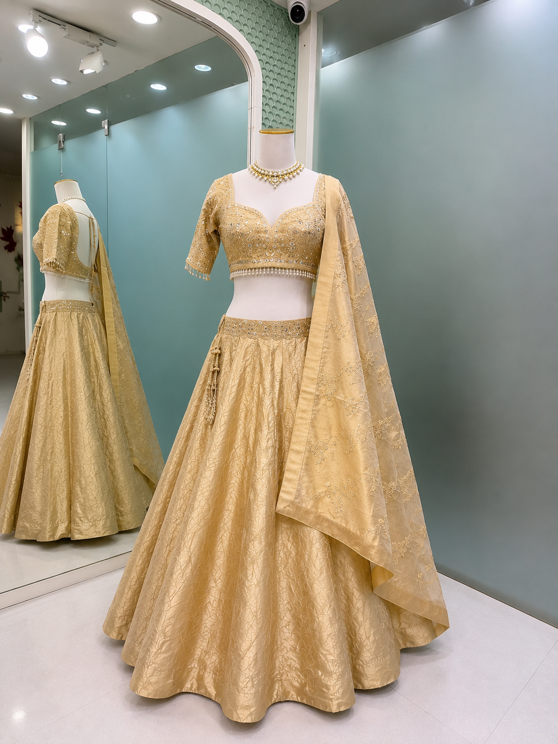 41 - Ruby Red Bridal Lehenga