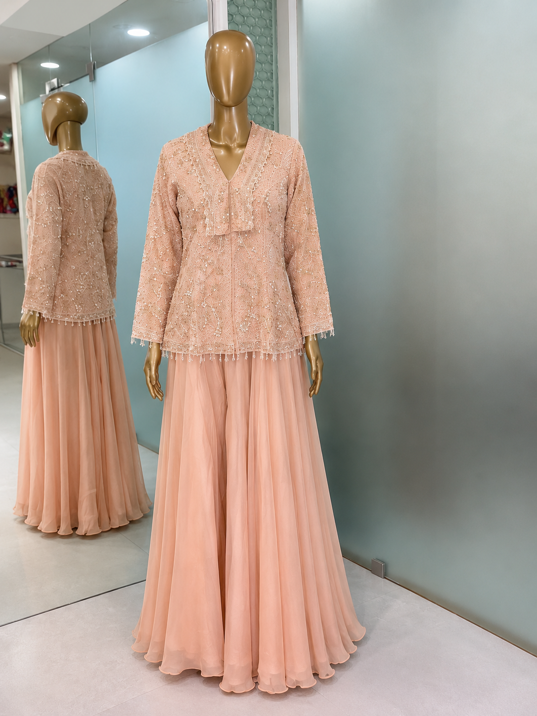 Rose Pink Festive Sharara