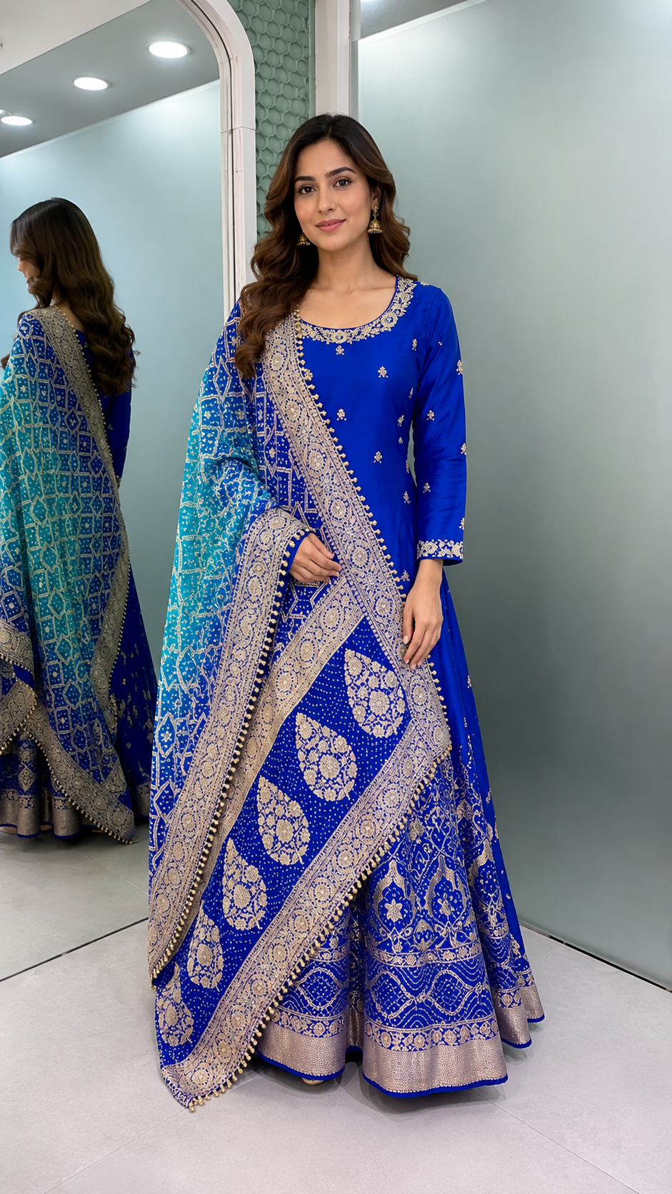 54 - Mustard Embroidered Kurta Set