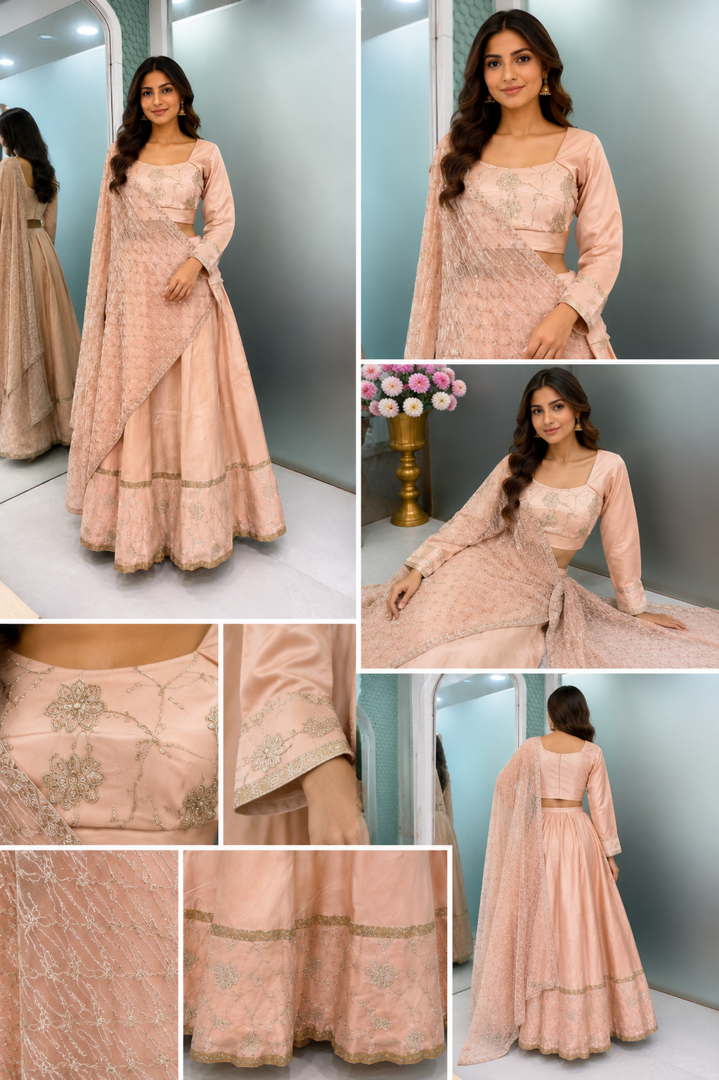 51 - Sage Green Kurta Palazzo Set