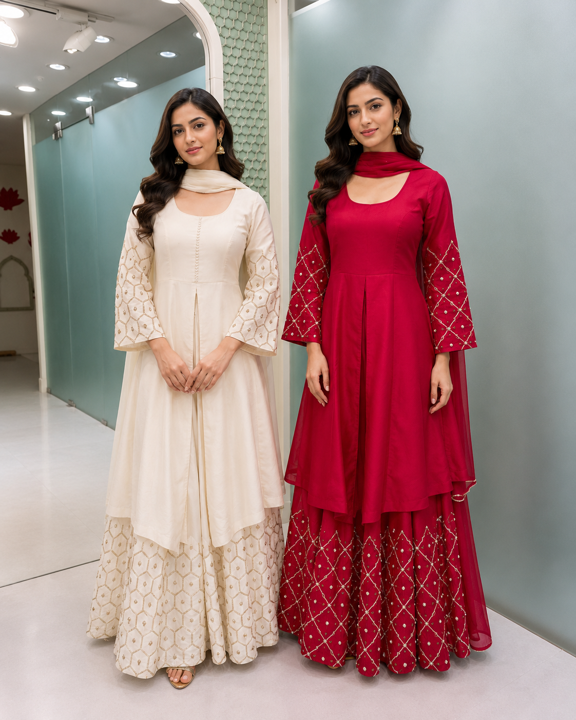 Coral Zari Lehenga