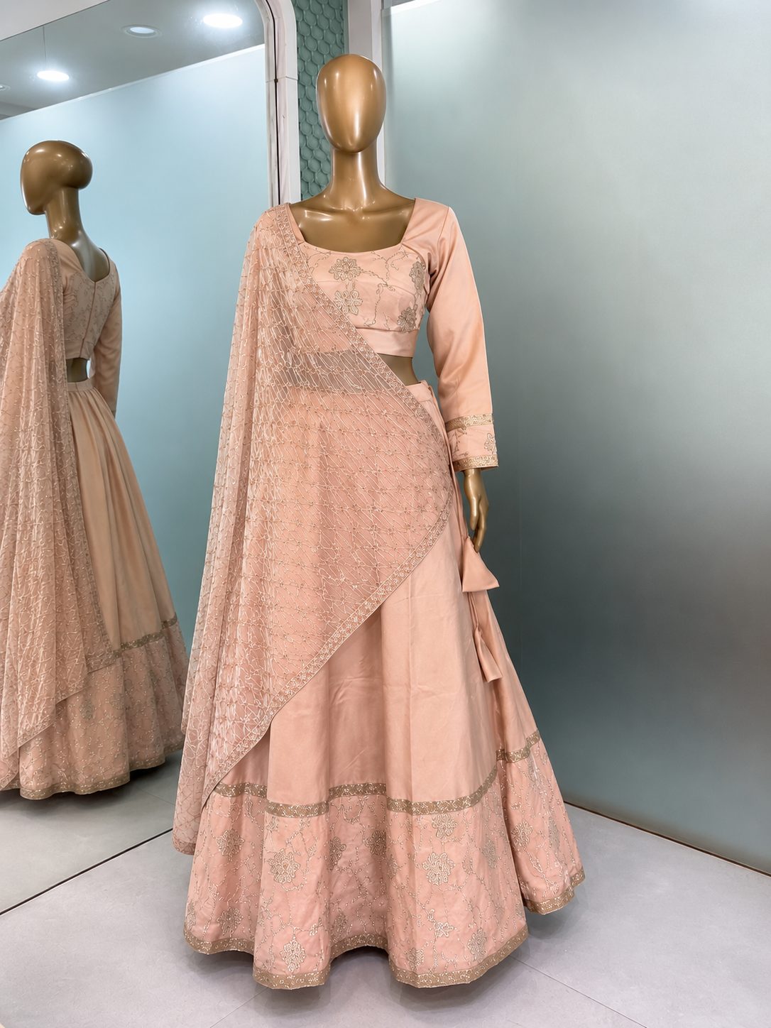 51 - Sage Green Kurta Palazzo Set