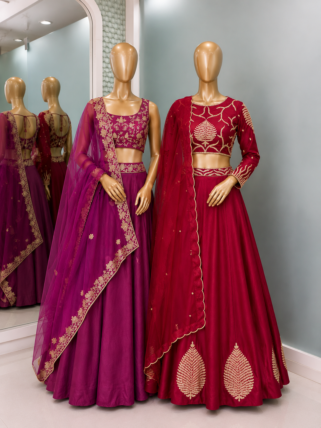 15 - Ruby Heritage Bridal Lehenga