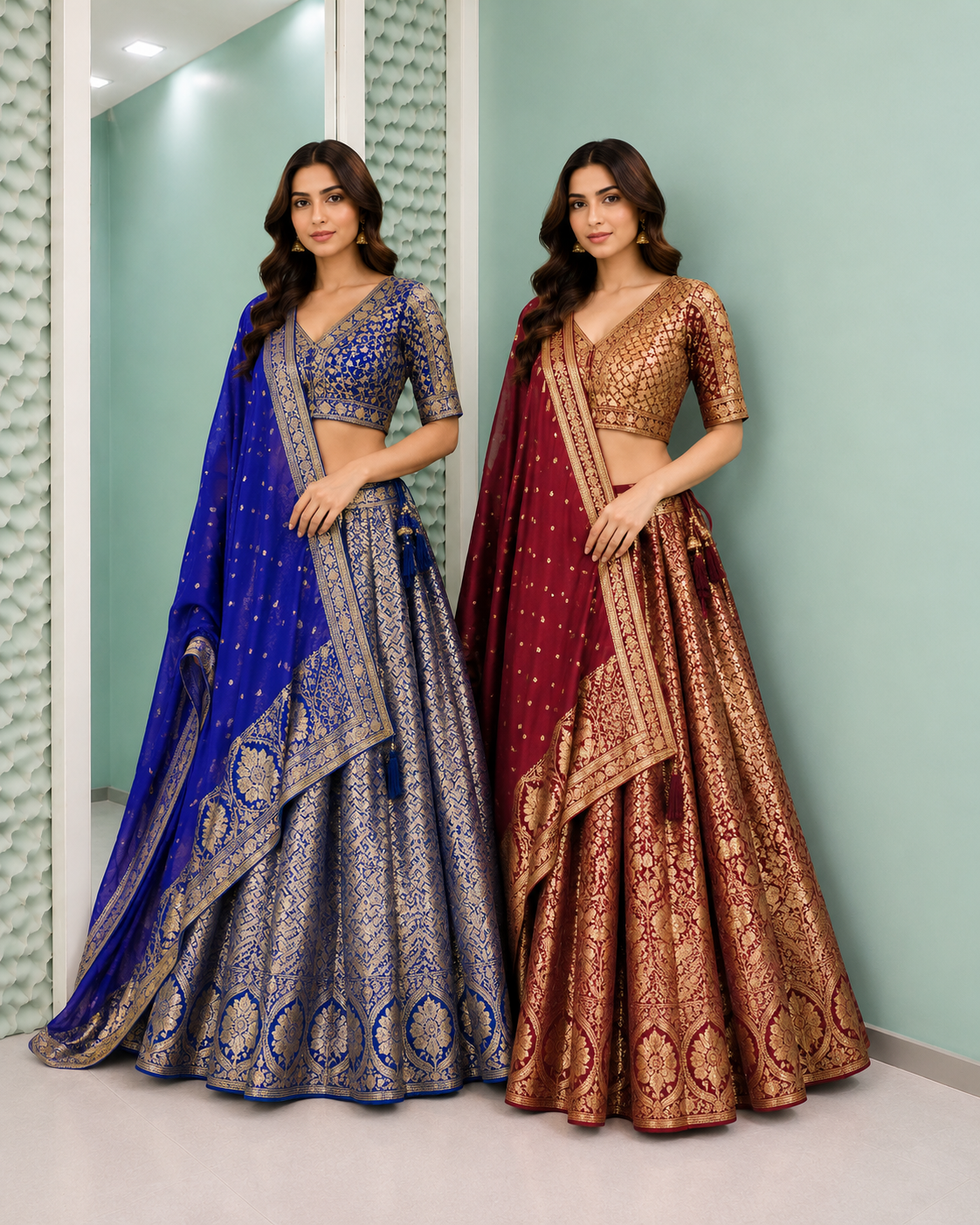 Emerald Heritage Bridal Lehenga
