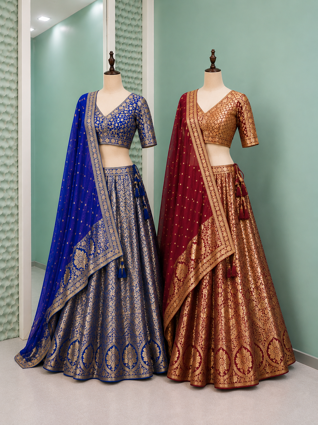 Emerald Heritage Bridal Lehenga