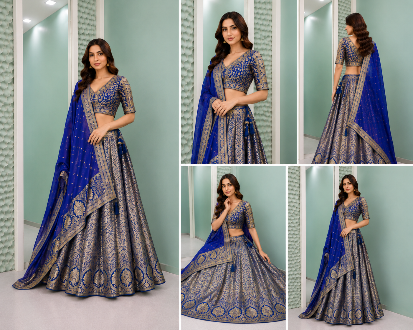 Emerald Heritage Bridal Lehenga