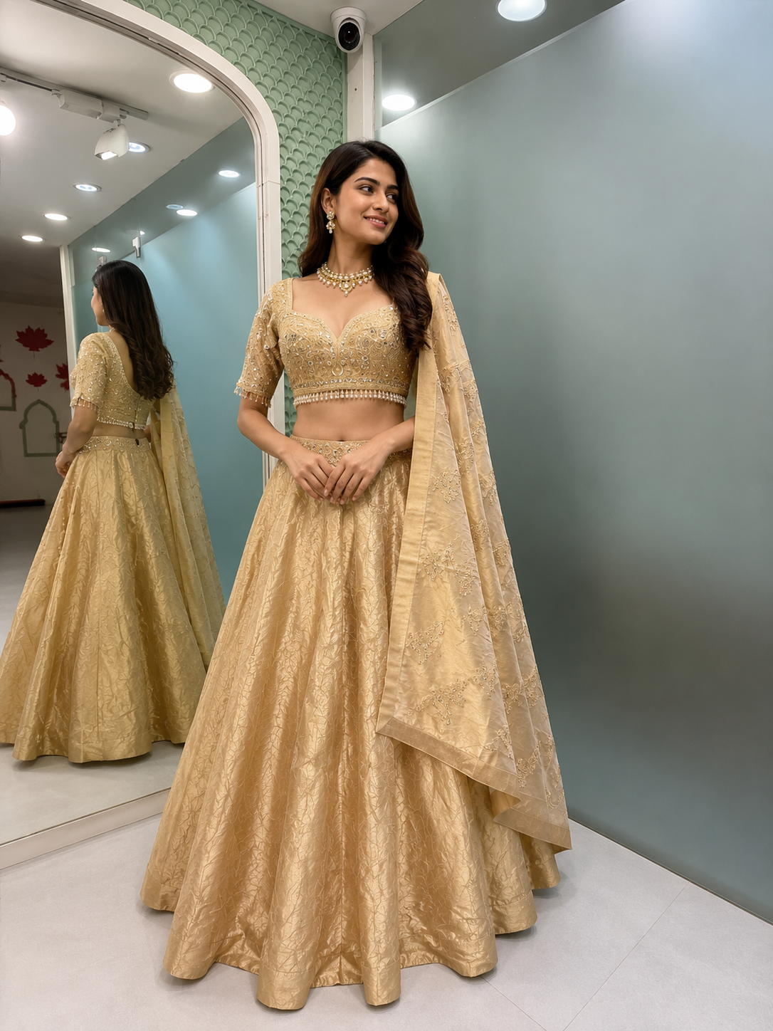 41 - Ruby Red Bridal Lehenga