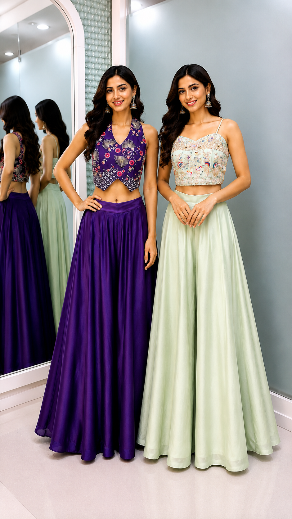 Ivory Rose Embroidered Anarkali