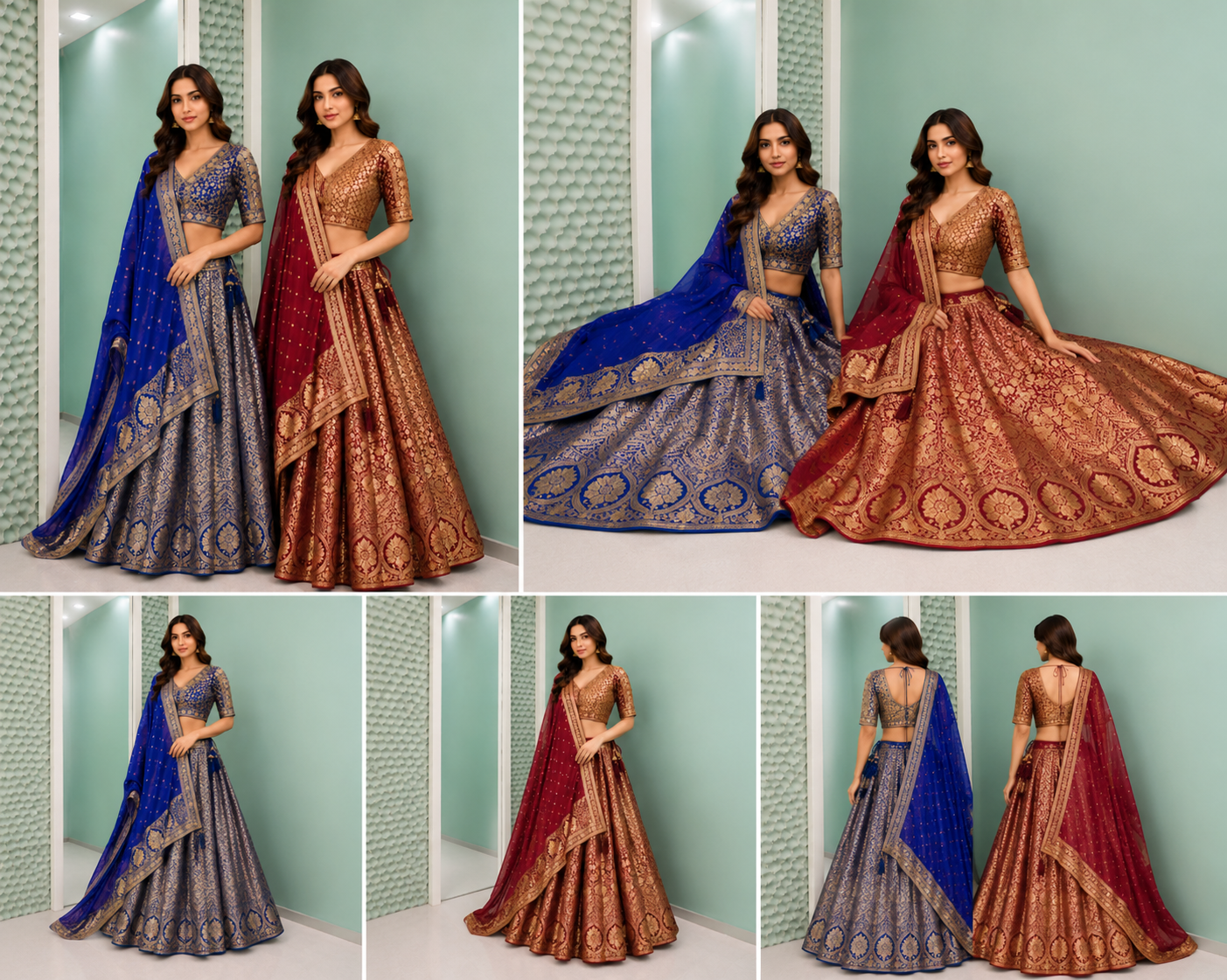 Emerald Heritage Bridal Lehenga