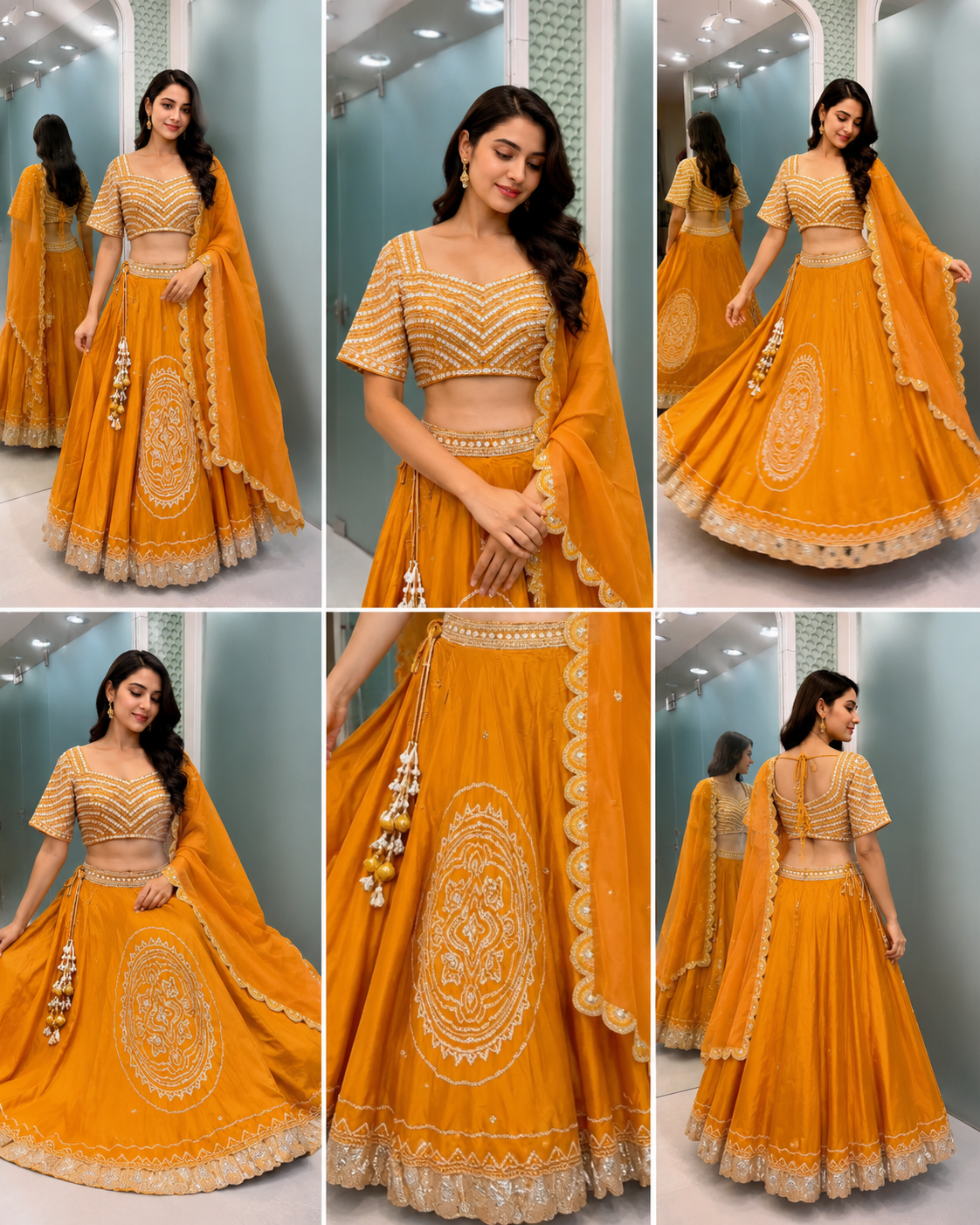 33 - Navy Heritage Indo-Western Set