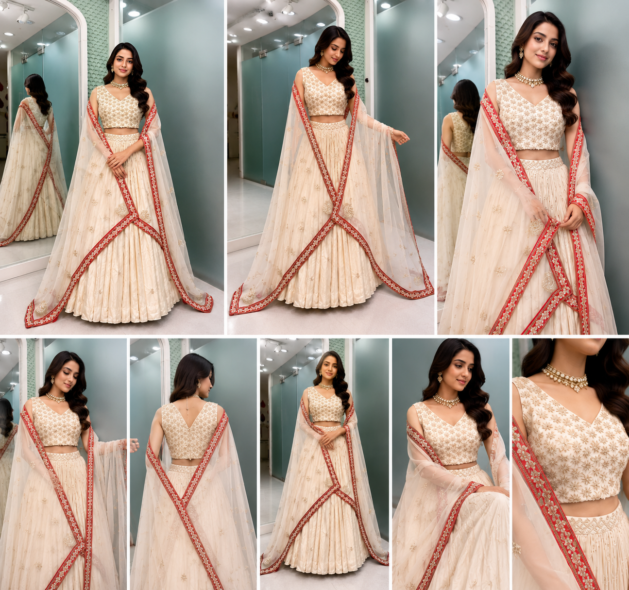 30 - Aqua Chanderi Kurta Set
