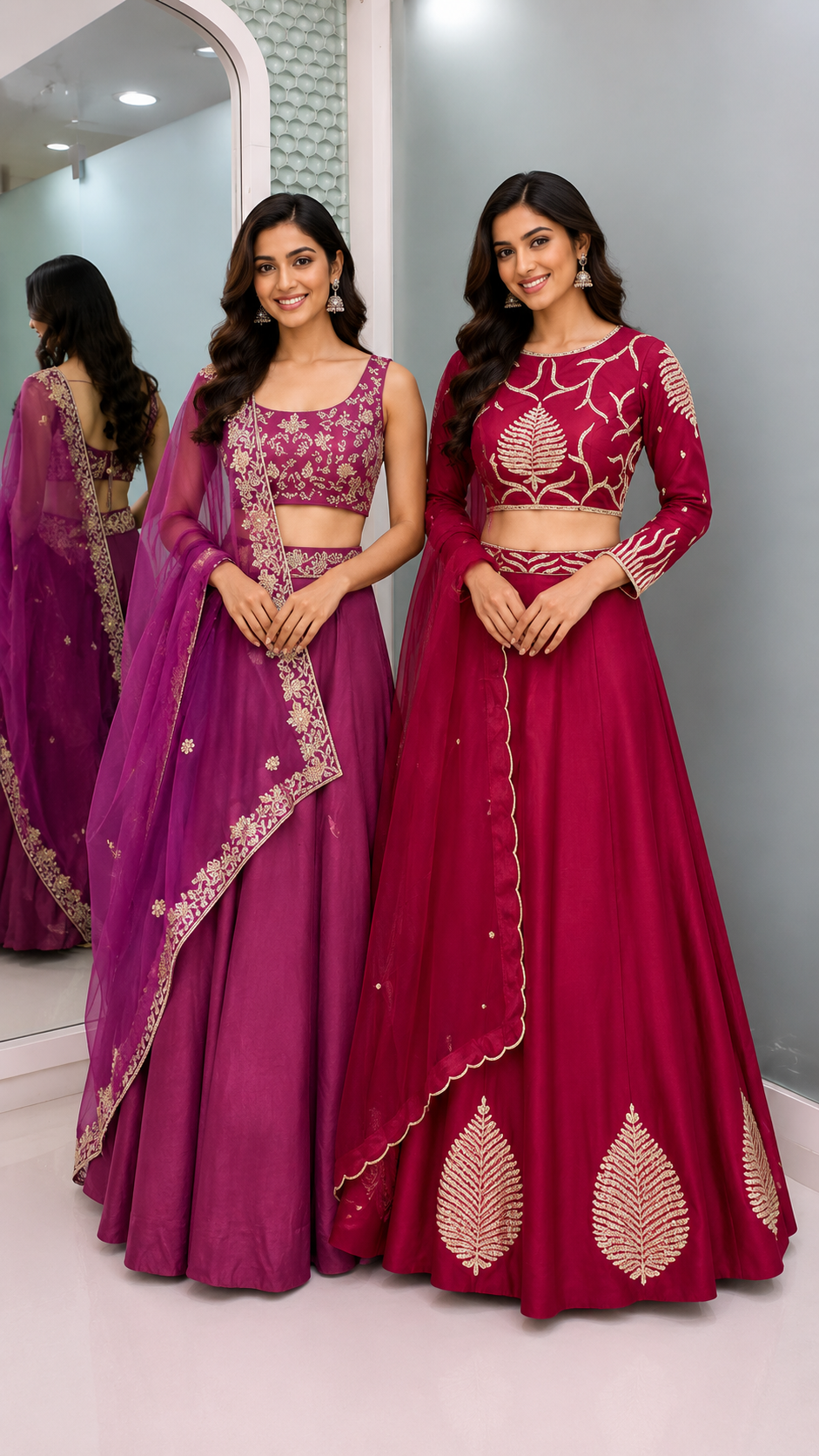 15 - Ruby Heritage Bridal Lehenga