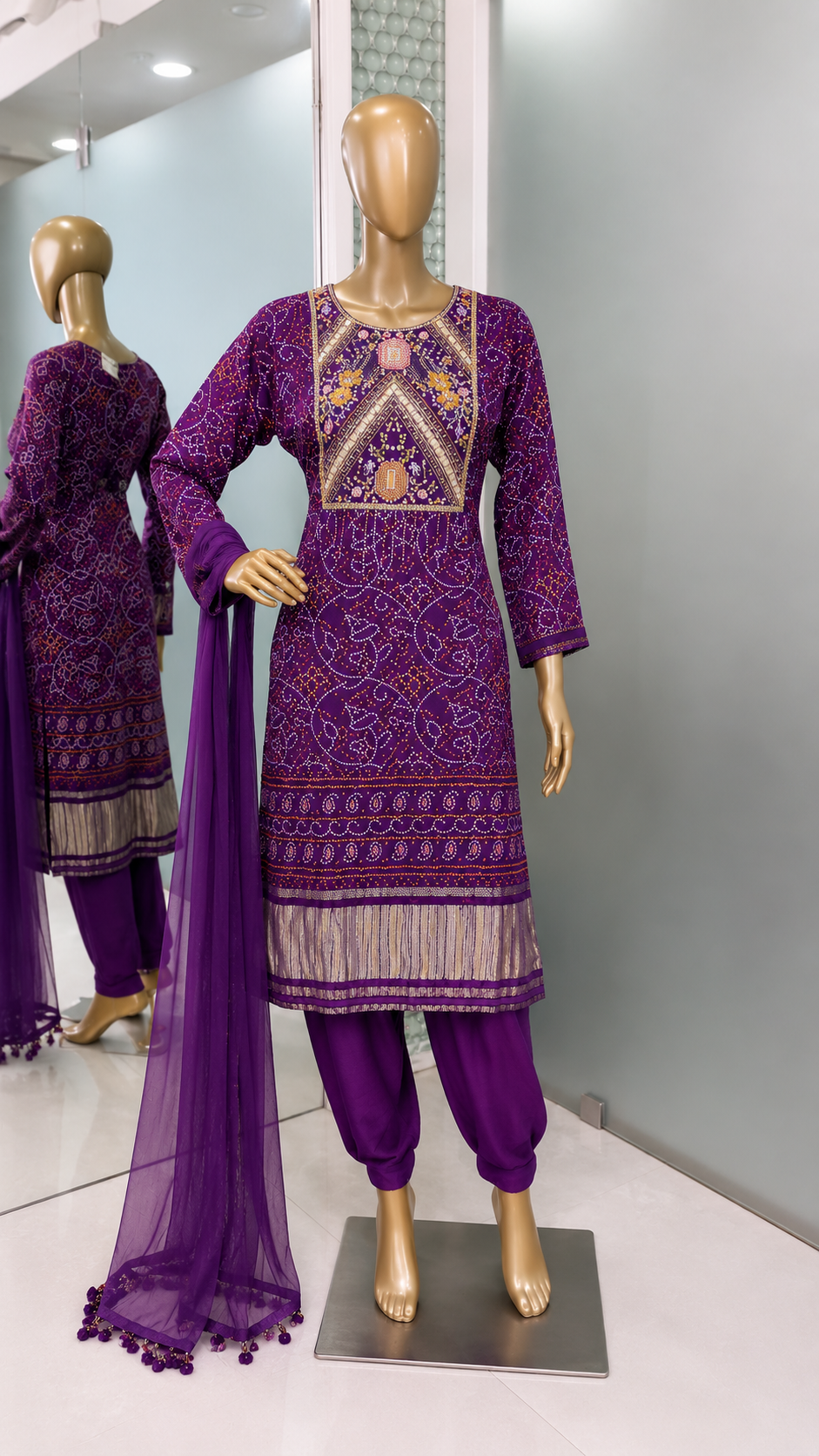 Lavender Grace Kurta Palazzo Set