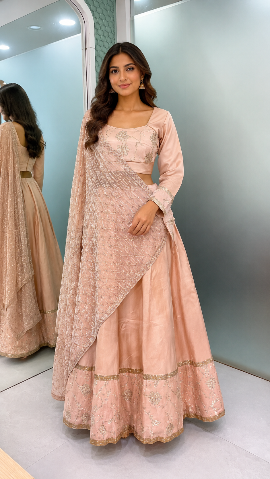 51 - Sage Green Kurta Palazzo Set