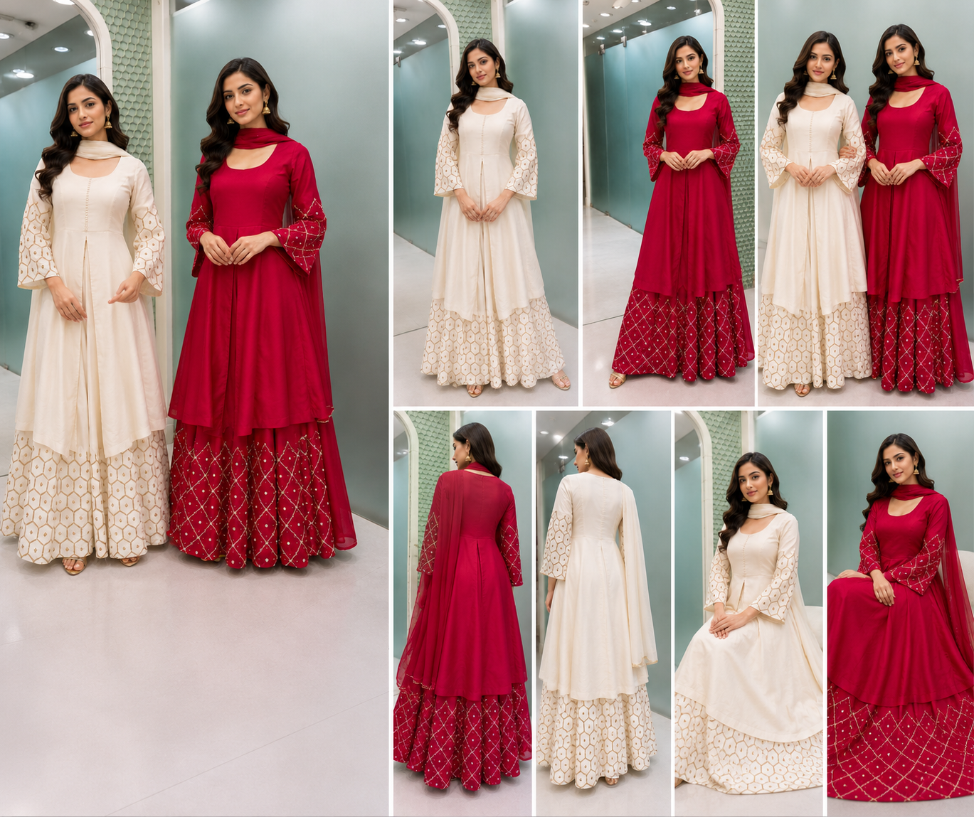 Coral Zari Lehenga