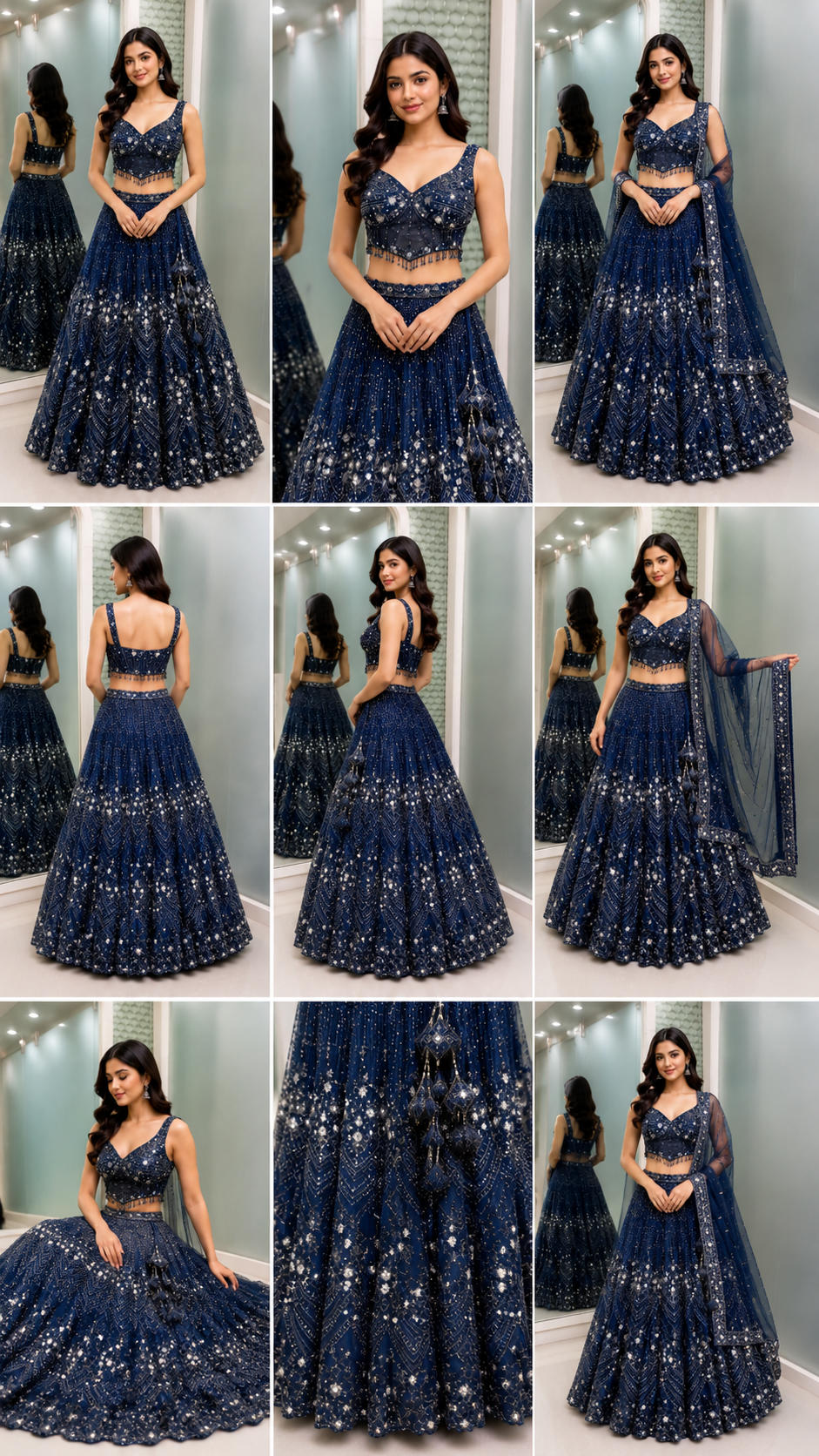 Wine Velvet Bridal Lehenga