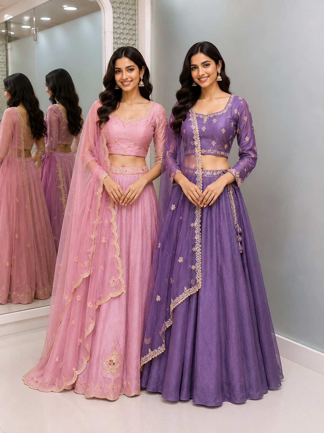 17 - Peach Garden Sharara Set