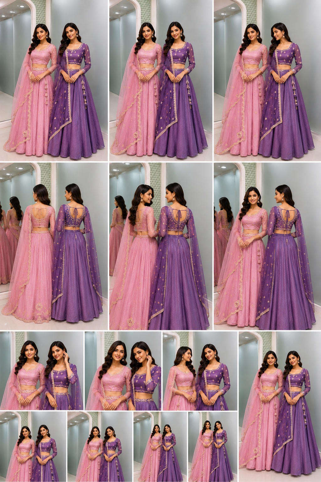 17 - Peach Garden Sharara Set