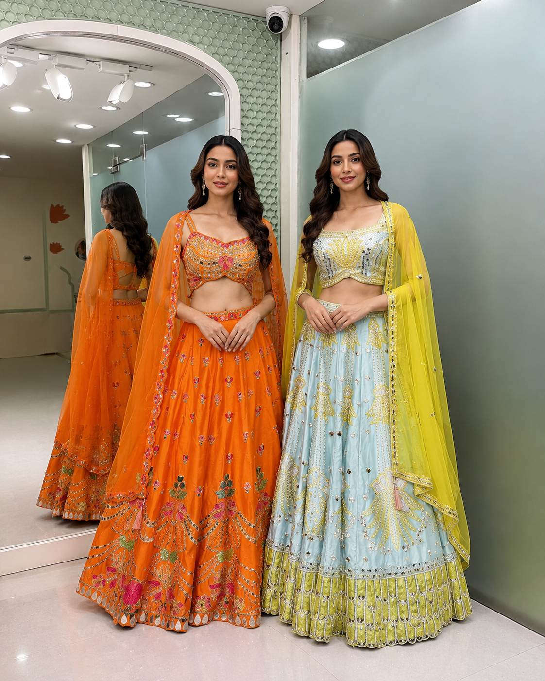 28 - Blush Pearl Anarkali Set