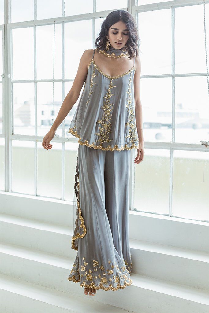 Ivory Indo Western Set
